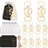 Uezea 50th Birthday Party Favors, 25 Pcs Gold Bottle Opener