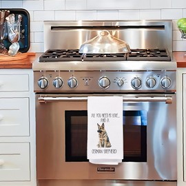 Yomisex German Shepherd Kitchen Towels Gifts for Women, German Shepherd Decor Hand Towels for Bathroom Dish Towels Tea Towel for Kitchen, 16x24 Inches