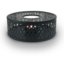 Creano Black Tea Pot Warmer - Made of Stainless Steel with Tea Light Holder - Tea Warmer, Coffee Warmer, Tea Light - Stable Does Not Rattle - Suitable for All Teapots