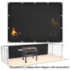 Snblzhef Fireproof Heat Shield for Wall Behind Grill Protect Deck