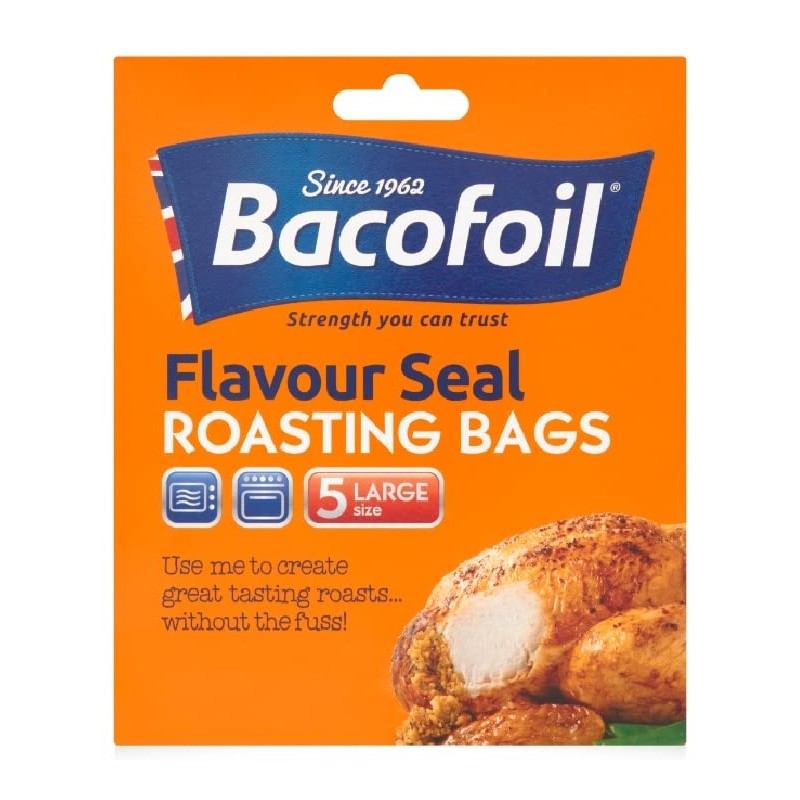 Roasting Bags for Ovens and Microwaves 5 Large Bags and