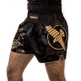Hayabusa Falcon Muay Thai Shorts - Black, XX-Large