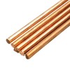 5Pcs 99.9% Pure Copper Cu Metal Rods Cylinder, Diameter 4mm,