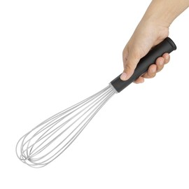 Vogue DA044 Heavy Duty Whisk, Black Vinyl Handle, 350mm Length