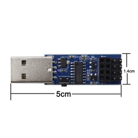 DIYmall 2 adaptadores USB a ESP8266 Breakout CH340C ESP-01 ESP-01S Prog WiFi Programador Descargador con circuito de reinicio de descarga automática