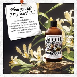 HIQILI Honeysuckle Fragrance Oil for Home Diffuser, Perfect for Candle & Soap Making, Relaxation, Beautiful Gifts - 5.07 Fl Oz