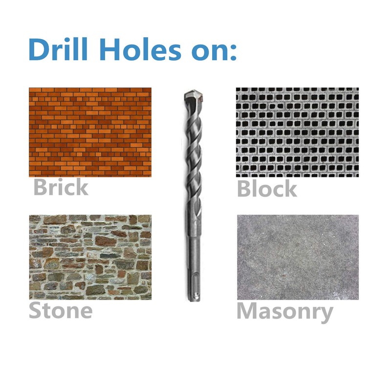 30PC, 5/32" x 6", SDS Plus Bits, Masonry Drill bit