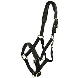 Shires Topaz Nylon Pony/Horse Headcollar - Black Cob