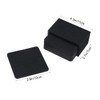 ABOOFAN 8pcs Black Water Absorption Felt Coasters Thickened Nonwoven Insulation