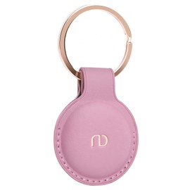 Compatible Airtag Case, Air Tag Key Finder Case, Air Tag Lost Prevention Case, PU Leather Case, Stylish (PINK)