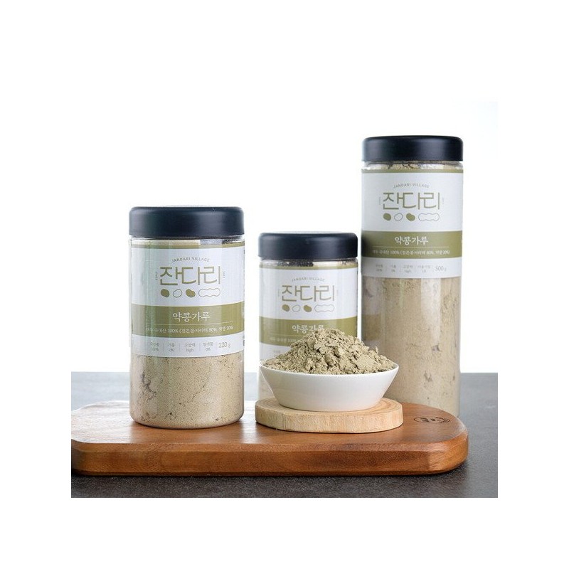 잔다리마을 국산 서리태 약콩가루 220g Jandari Village Domestic Black Soybean