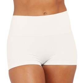 SPANX Everyday Shaping Boyshort - Core Control Shapewear Underwear - Invisible Under Clothes - Seamless Design - No-Show - Linen - Large