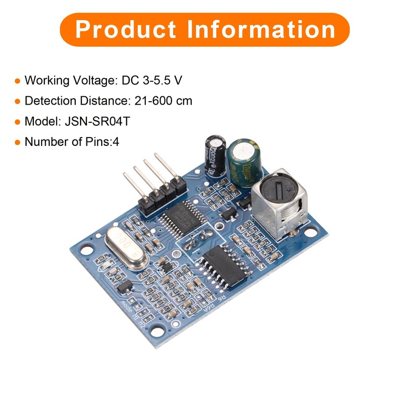sourcing map 1 Pcs Ultrasonic Module Distance Sensor JSN-SR04T High