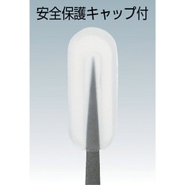 TRUSCO TSP-211 Stainless Steel Tweezers with Rubber Grip, 4.7 inches (120 mm), Round Tip