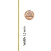 LIFETIME JEWELRY 1.5mm Flat Maritime Necklace for Women and Men