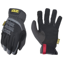 Mechanix Wear: FastFit Work Glove with Elastic Cuff for Secure Fit, Performance Gloves for Multi-Purpose Use, Touchscreen Capable Safety Gloves for Men (Black, Small)