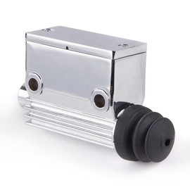 KiWAV Rear Master Cylinder Brake 5/8 inch Bore Chrome Billet compatible for Harley-Davidson OEM# 42453-82A 42454-82