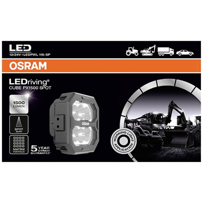 OSRAM LEDriving® Cube PX1500 Spotlight, LEDPWL116-SP, Off Road, LED Work