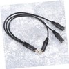 CAXUSD 1pc Audio Splitter Cable to Headset Adapter for Mobile