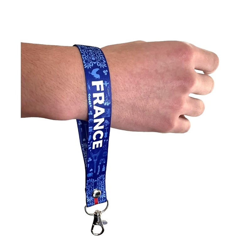 PAPER PLANE LONDON France Lanyard & Key tag SET -