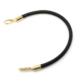 RLECS Detachable PU Leather 20 Inch Short Strap for Handbag Shoulder Bag Strap Replacement Handmade Bag DIY Accessories, Black