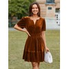 Simplee Fall Velvet Wedding Guest Cocktail Dresses for Women 2024