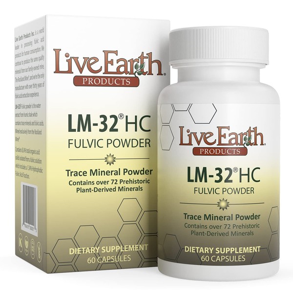 LM-32 HC - Pure Fulvic Acid Capsules - HPTA Test Method Certified Natural Fulvic Acid