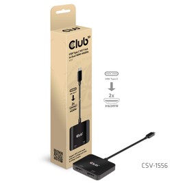 Club 3D USB Type-C 3.2 MST Hub to Dual HDMI™ 4K60Hz M/B, CSV-1556