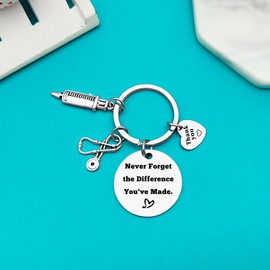 Ximalun Thank You Gifts for Nurse RN Nurse Keyring Nurse Practitioner Gifts Nursing Student Graduation Gift Leaving Retirement Christmas Birthday Nurse Week Day Appreciation Gift for Nurse