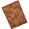 Purpledip Leather Diary/Journal/Notebook 'Eden Garden' With Naturally Treated Paper; Corporate