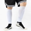 JIHUOO 3 Pairs Football Sock Sleeves Soccer Shin Guard Sleeves