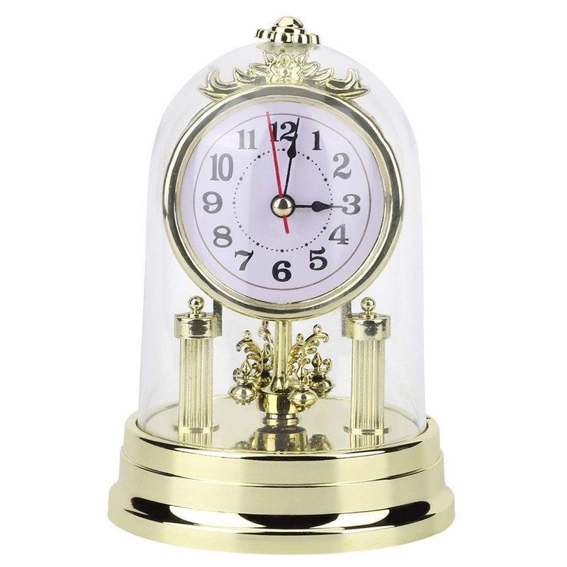KIMISS Table Clock European Retro Style Living Room Clock Antique