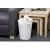 Arpan White Resin Plastic Strong Round Waste Paper Bin/Basket/Storage -Ideal