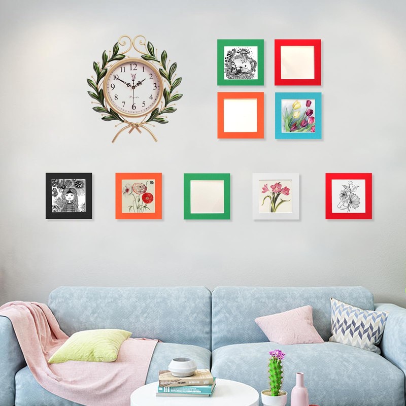 6x6（15x15cm Square Picture Frame Set of 6,Paperboard Photo Frames with