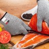 [Upgrade] BYETOO 1Pair Cut Resistant Gloves Food Grade Level 5