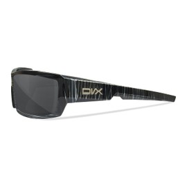DVX DETOUR Smoke Grey Lenses with Black and White Streak Frame
