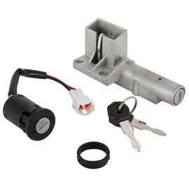 Motorcycle Ignition Key Switch+Key Cover Case Set,Key Starter Switch with Key Protector CNC Aluminum for Sur Ron Light Bee Sur Ron S/X-Black