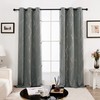 Deconovo Gold Wave Print Blackout Curtains for Bedroom, Thermal Insulated