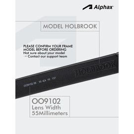 Alphax 2 Pair Polarized Replacement Lenses for Oakley Holbrook OO9102 Sunglasses- Deep Water+Midnight Sun