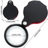 20X Pocket Magnifier - Black Mini Portable Handheld Folding Eye