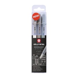 Sakura Gelly Rolls-Moonlight-Urban, Grey, Set of 3