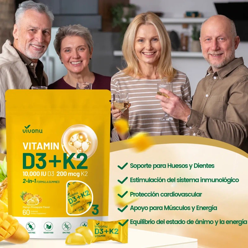 Gomitas Vitamina 10000 Mk7 200 Mcg