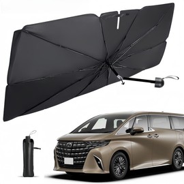 Flexible Handle Umbrella Sun Shade New Model Sun Shade Car Front Sun Shade Parasol Umbrella Type Front Sun Shade for Cars Folding Umbrella Sun Shade UV Protection Compact Light Shielding Front Cover