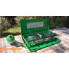 Flame King YSNBBQ-136M 3-Burner Portable Camping Stove Grill w/Toast Tray,