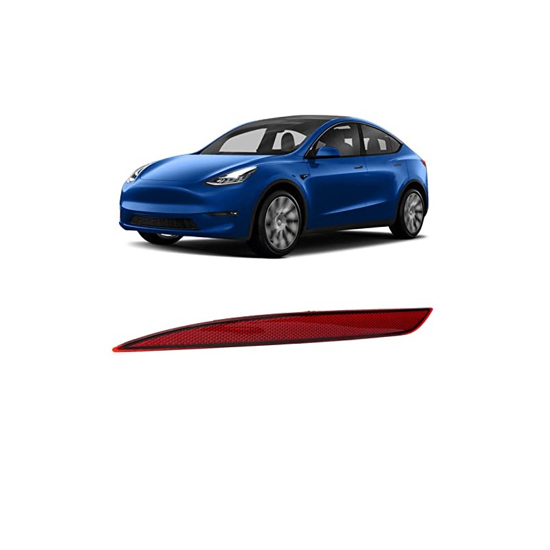 Rear Bumper Reflector for 2020 to 2023, Red Lens Car
