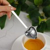 UDNFHL 6 Pieces Heart Shaped Tea Filter Spoon, Creative Tea
