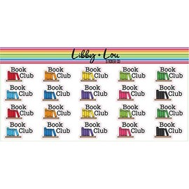 Book Club Planner Sticker | Libby and Lou Sticker Co