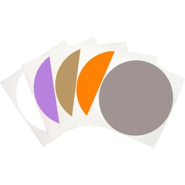 BriCabel 4'' Round Large Colored Moving Labels-5 Colors,Pack of 100 Circle Labels. Writable Round Strong Adhesion and Removable Dots Stickers,Organizational Storage Markers for Many Occasions(W.Ect)