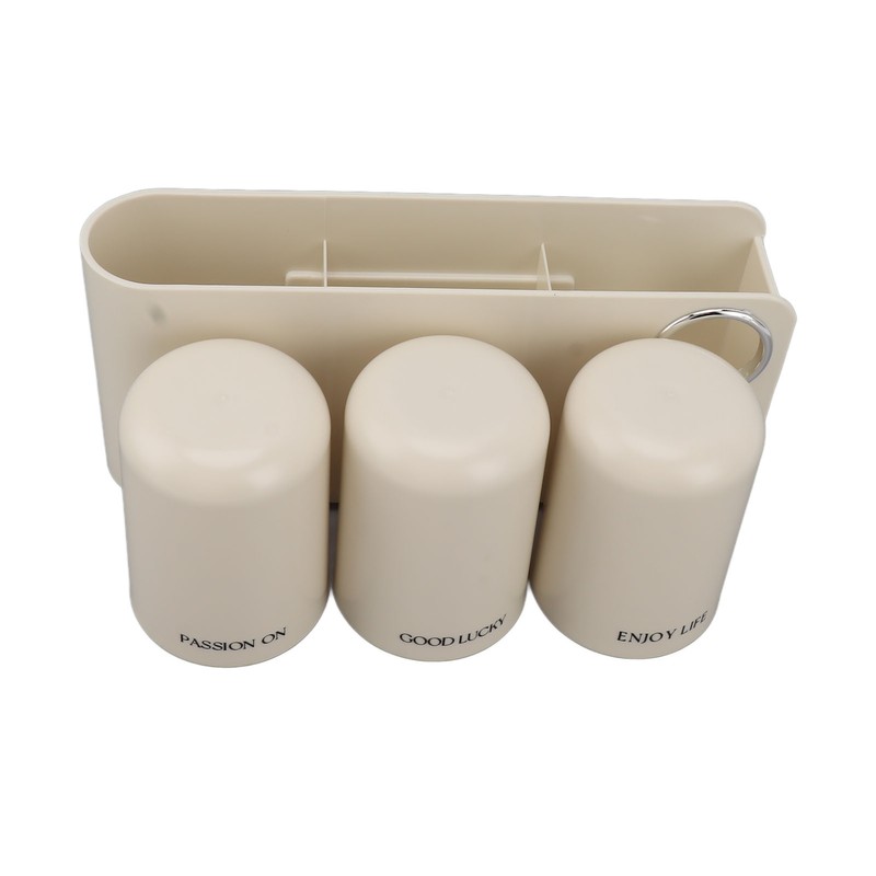 Toothbrush Holder Wall Mounted Multi Functional Toothbrush Toothpaste Dispenser for