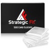 Strategic Fit Premium Snug Fit Clear Card Sleeves for Games